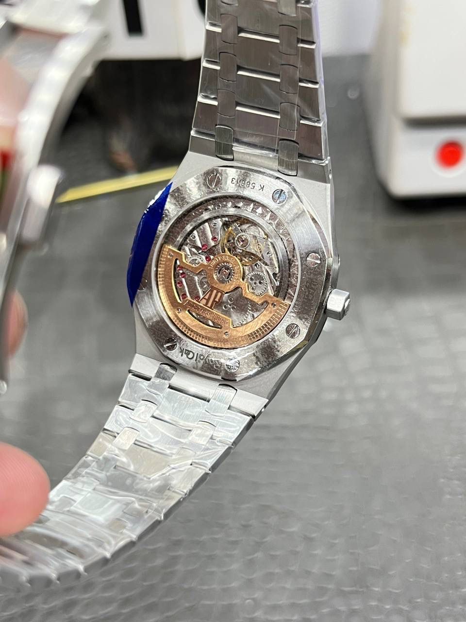 🚀爱彼16202ST皇家橡树系列/39mm两针盘蓝面/西铁城9015改Calibre7121全自动机械💯