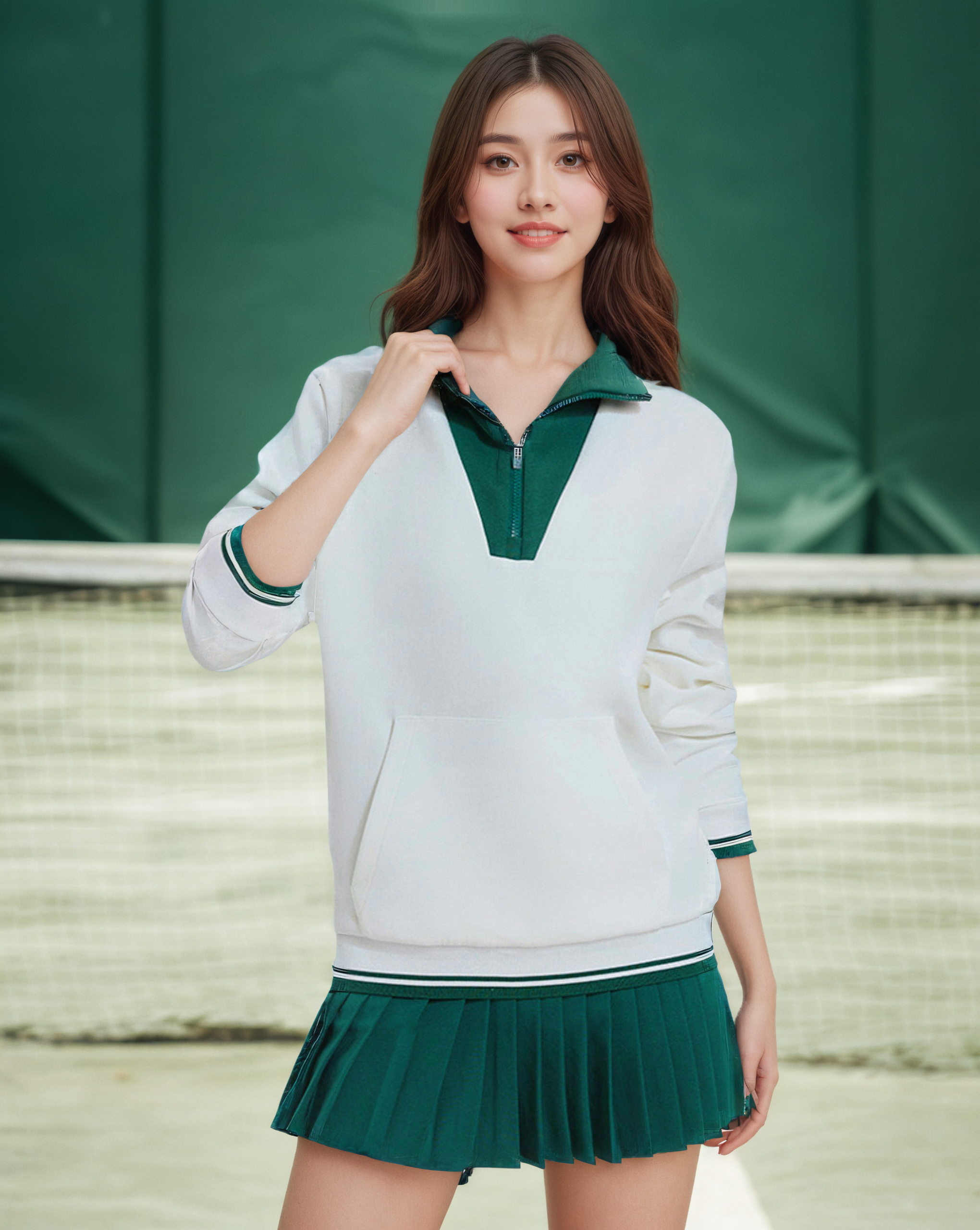 美式復古衛衣短裙運動套裝