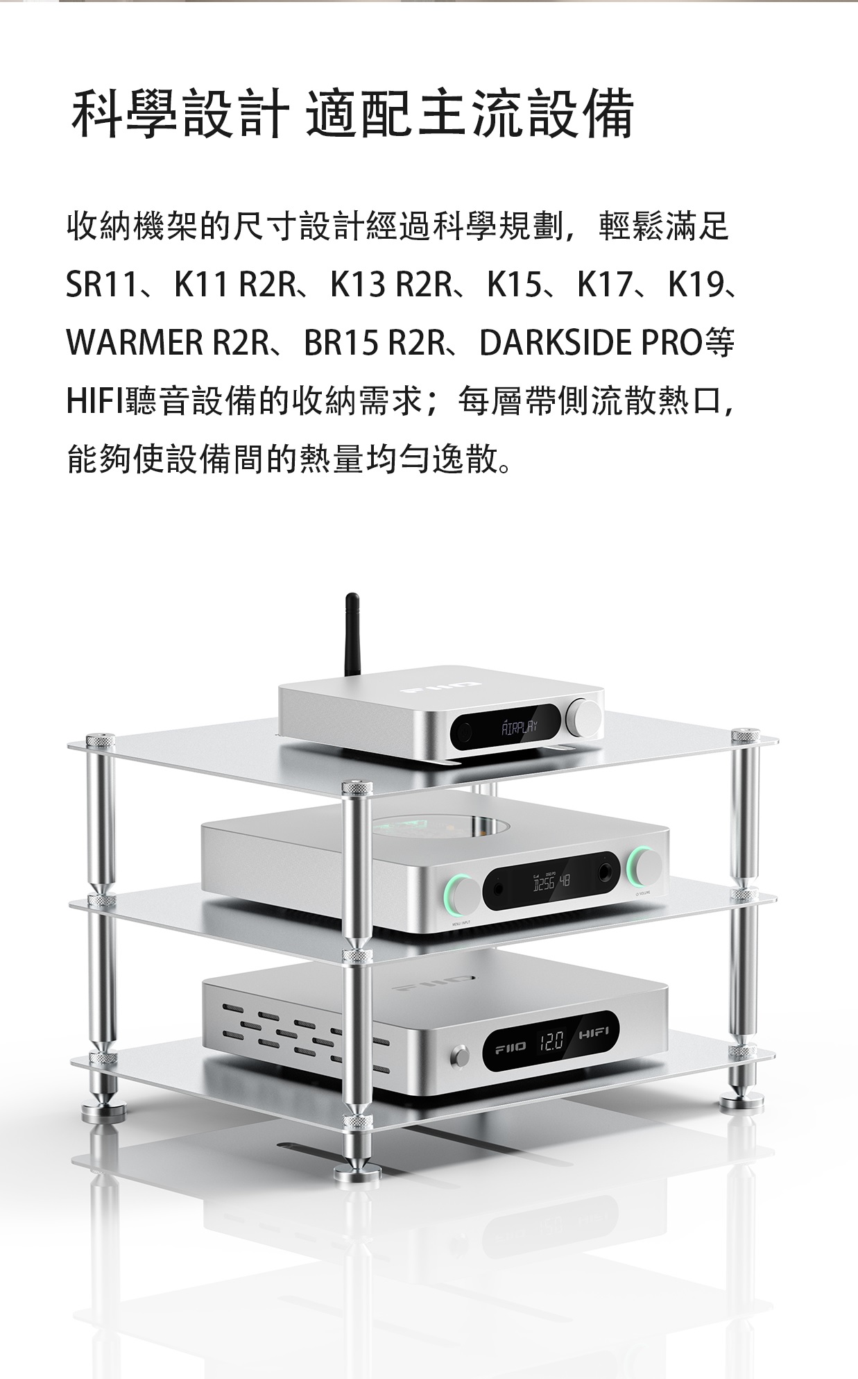 模組化HIFI設備收納機架 ——FiiO Modular Racking