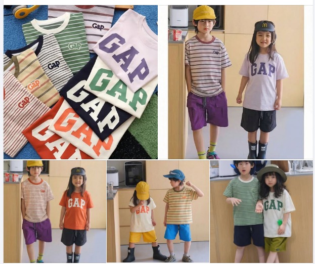 120-170 碼/$128套2件。GAP T恤2件組  #EASTHER 優惠 