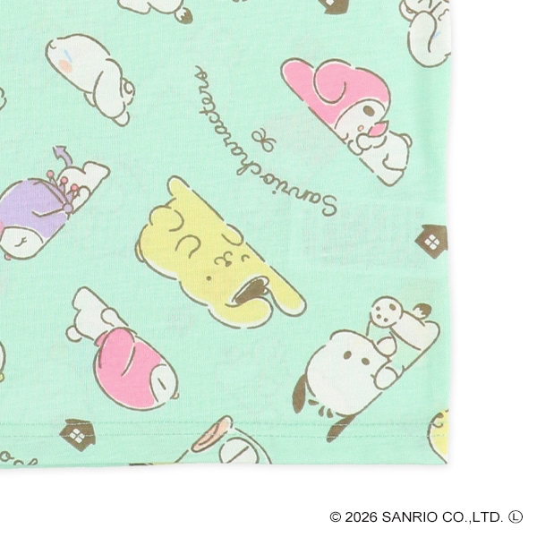 🇯🇵預訂 日本直送🇯🇵清爽材質Sanrio人物滿印短袖家居服上下套裝