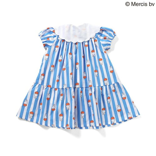 🆕【⭐訂購⭐】🌀 🇯🇵 日本直送 #Miffy 蕾絲刺繡領口 條紋連身喇叭裙［2款選］🌀 [ELCA-0172][260419]