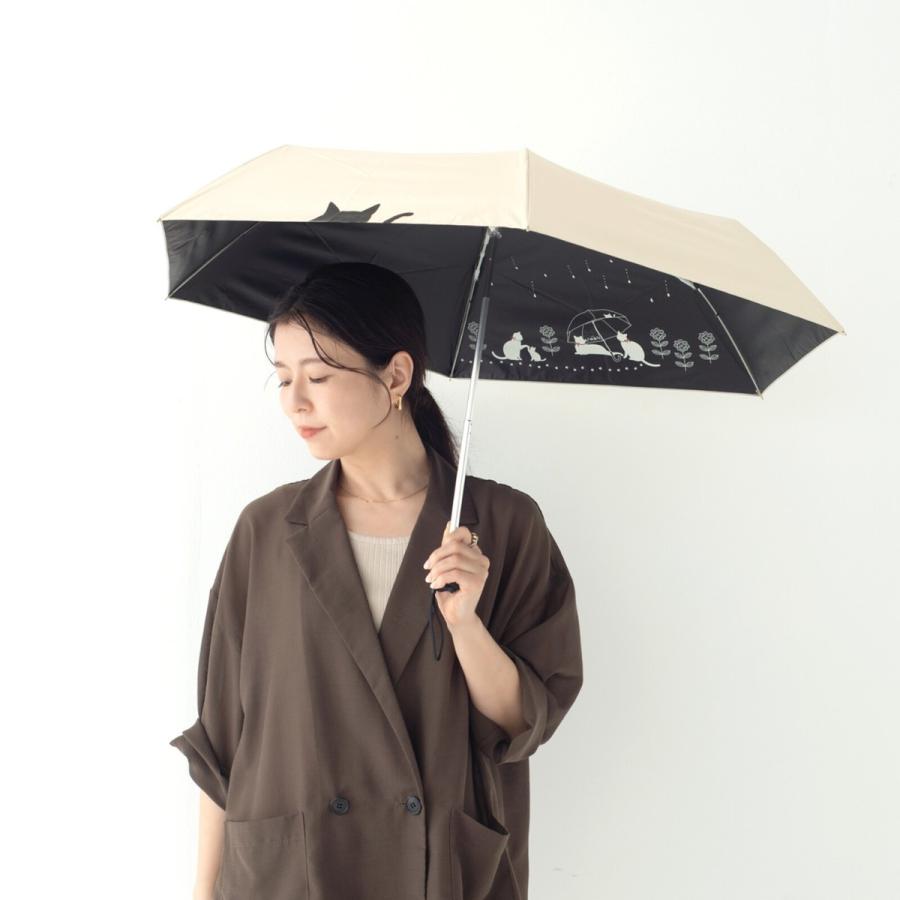 🔥🔥【日本直送《MKN》黑膠防曬遮光貓咪圖案輕便三折晴雨傘】