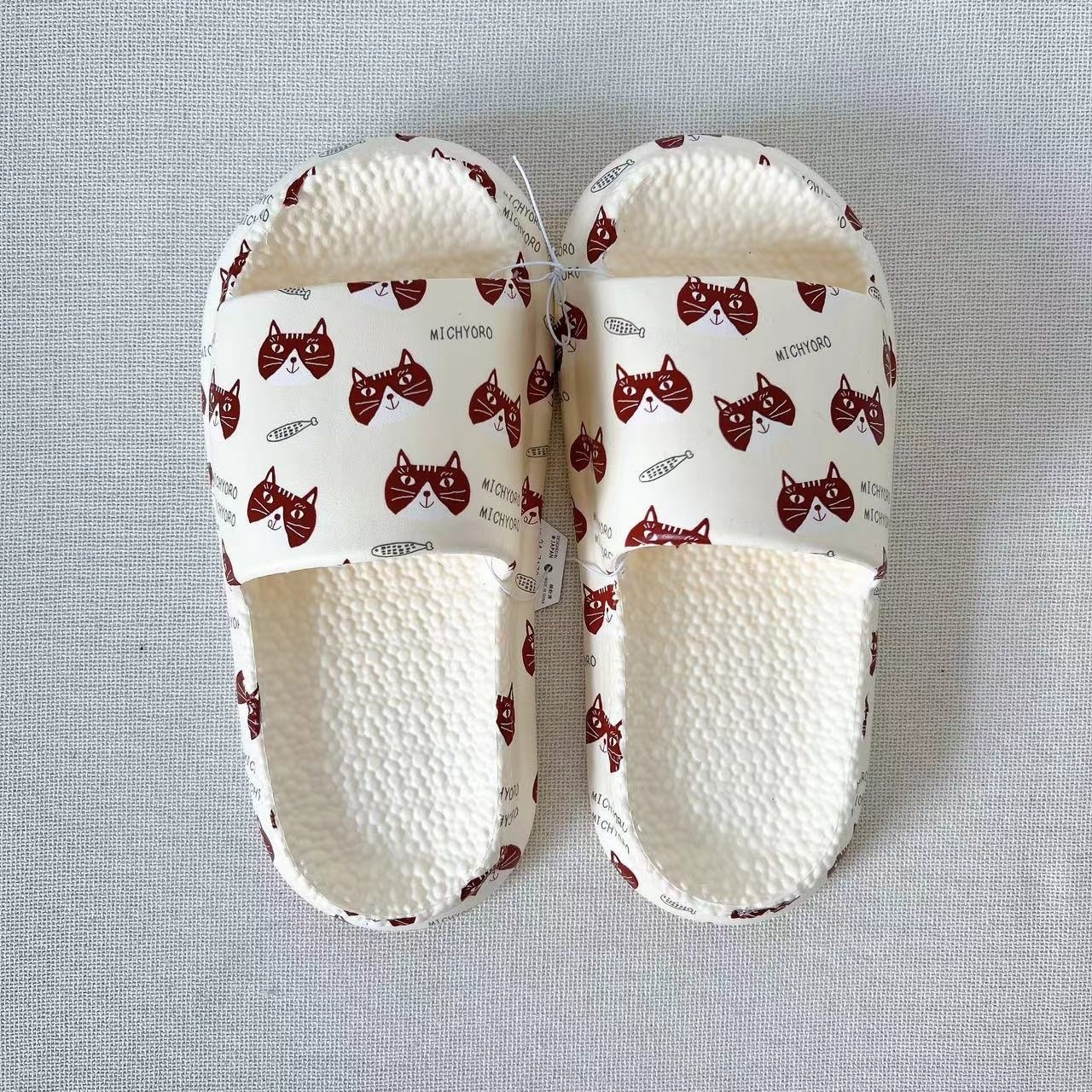 日本kusuguru眼鏡貓 靜音拖鞋 - 1件 現貨