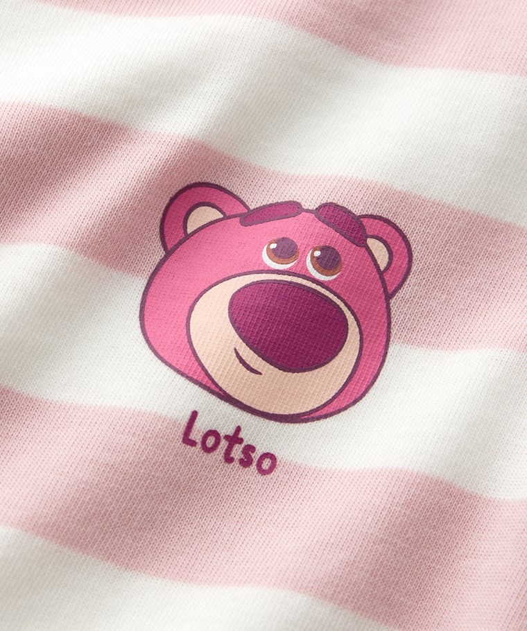 ☀️預訂 台灣直送☀️正版授權Pixar系列純棉前後印花間條短袖連身服