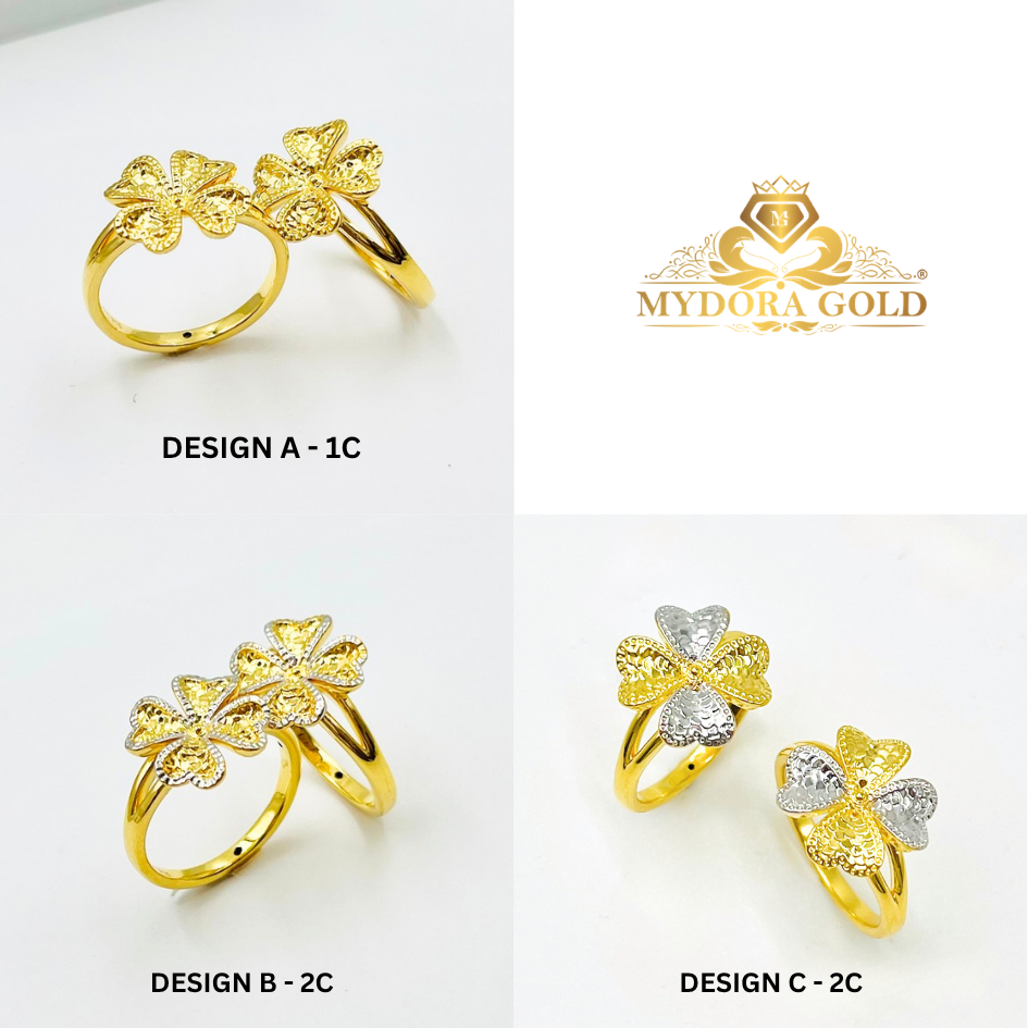 MYDORA Cincin Lucky Four In Love (5G) l EMAS 916/22K