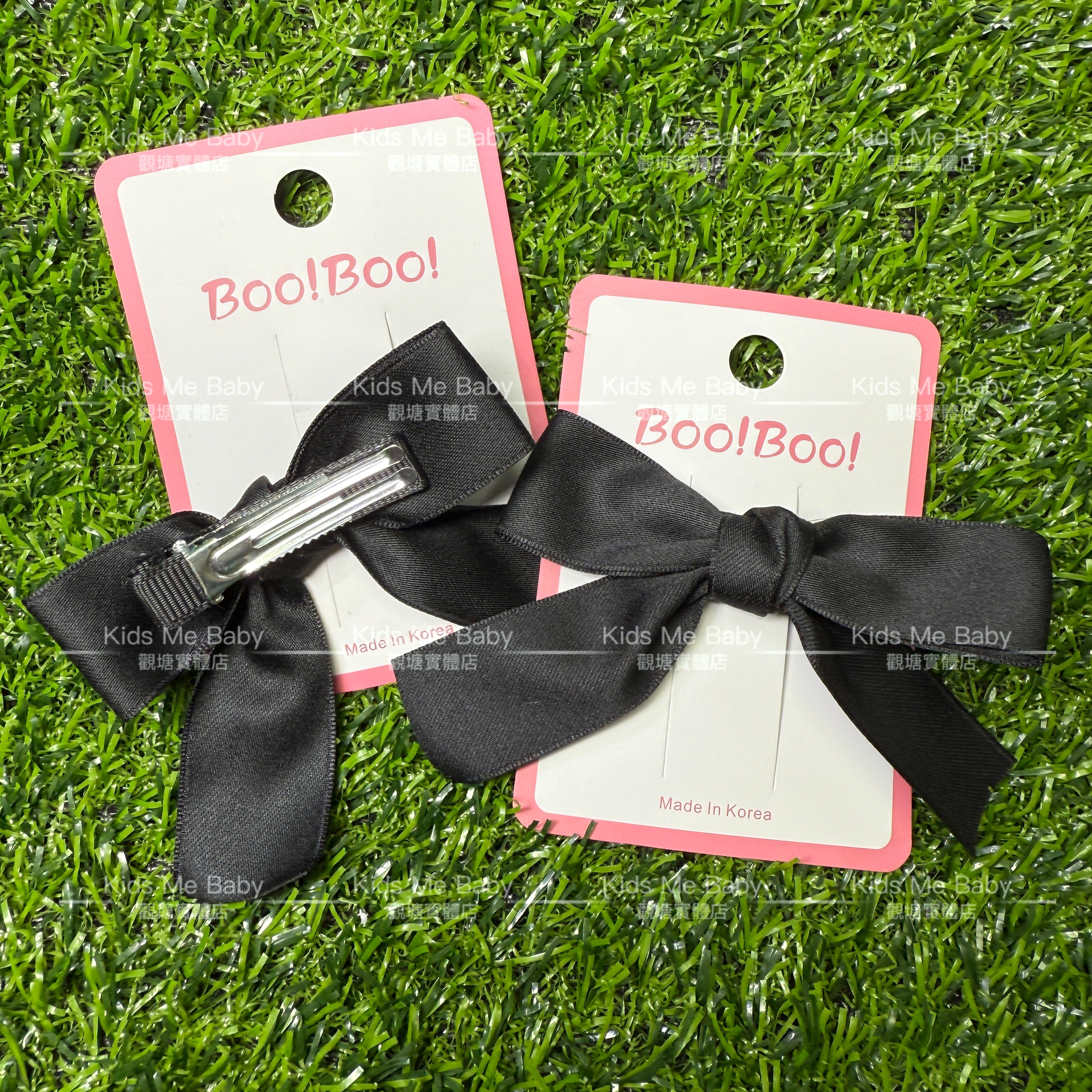 韓國製 Boo!Boo! 黑色大蝴蝶結 髮夾