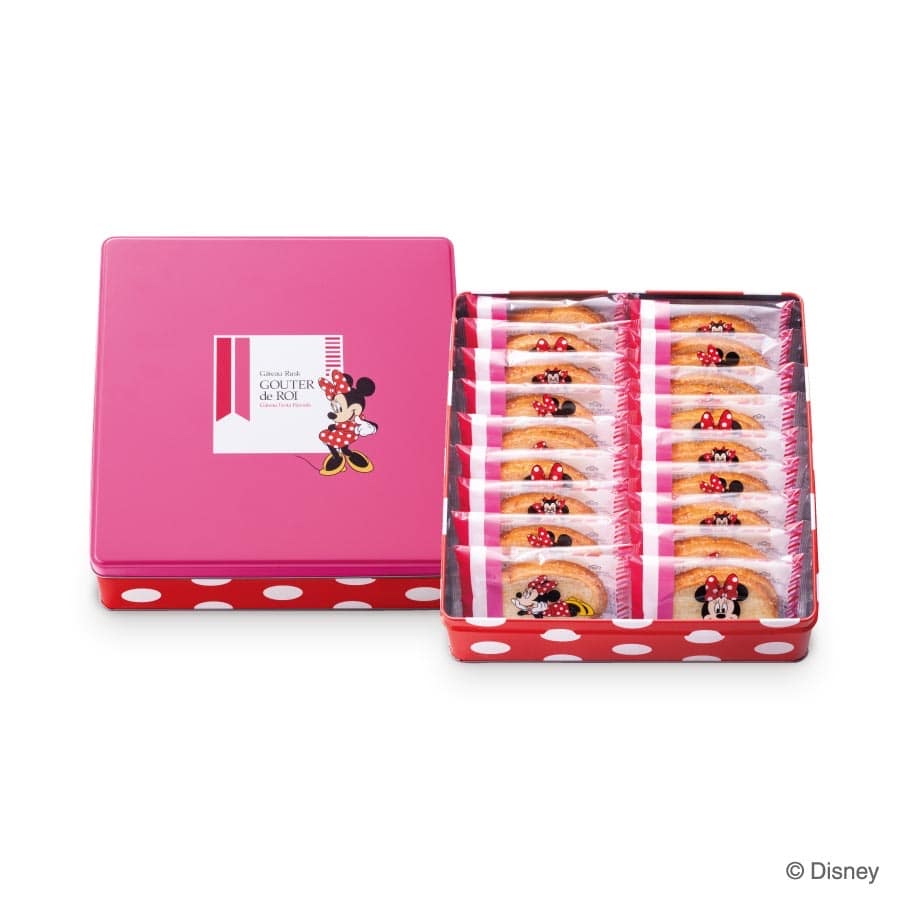 🎀【預訂】Disney x Gouter de Roi 鐵盒脆多士 - Minnie 36枚