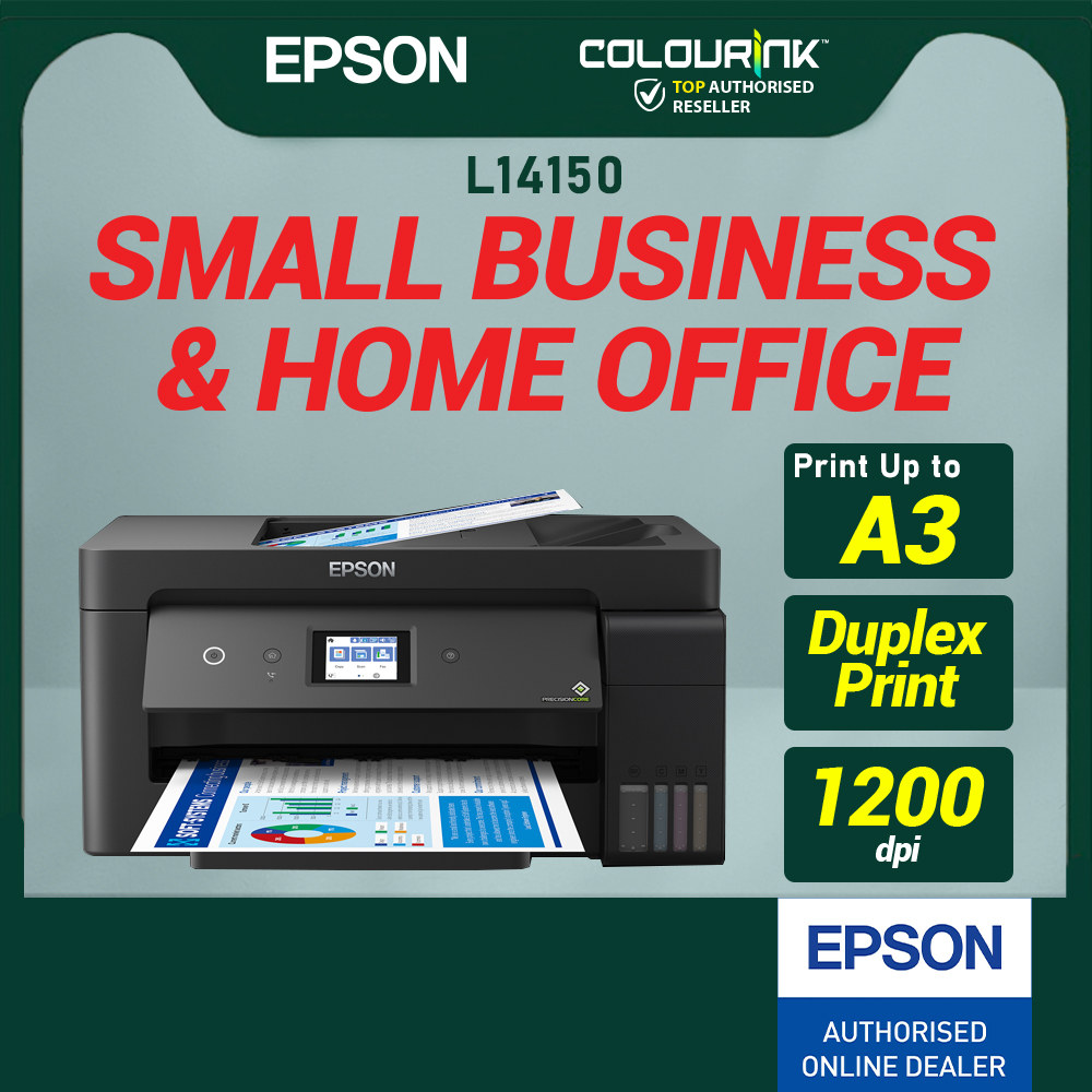 Epson EcoTank L14150 A3 Colour Refill Ink Tank All-in-One Printer Wi-Fi Duplex Network ADF Similar T4500dw IX6700 7110