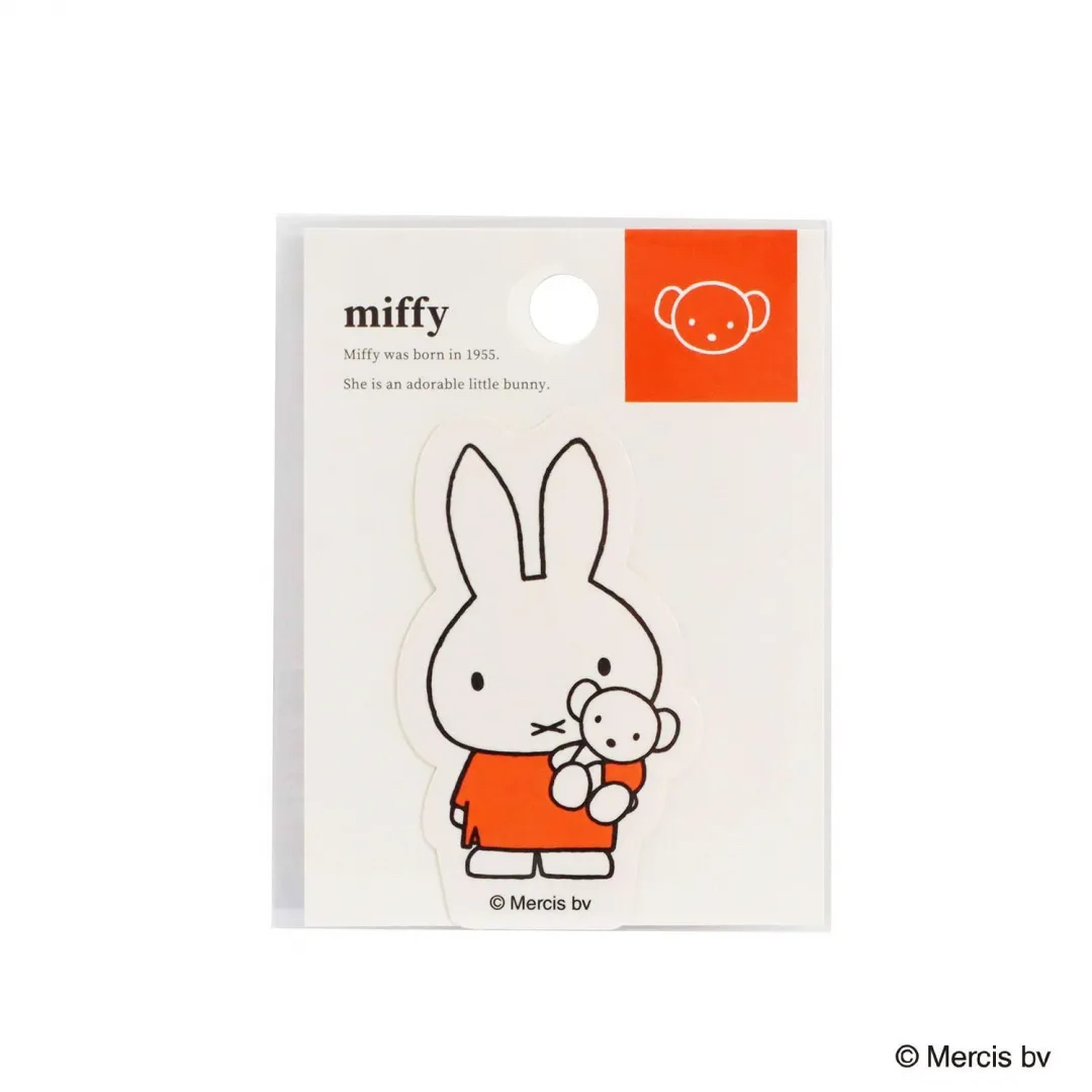 MIFFY 貼紙 橙色 抱熊