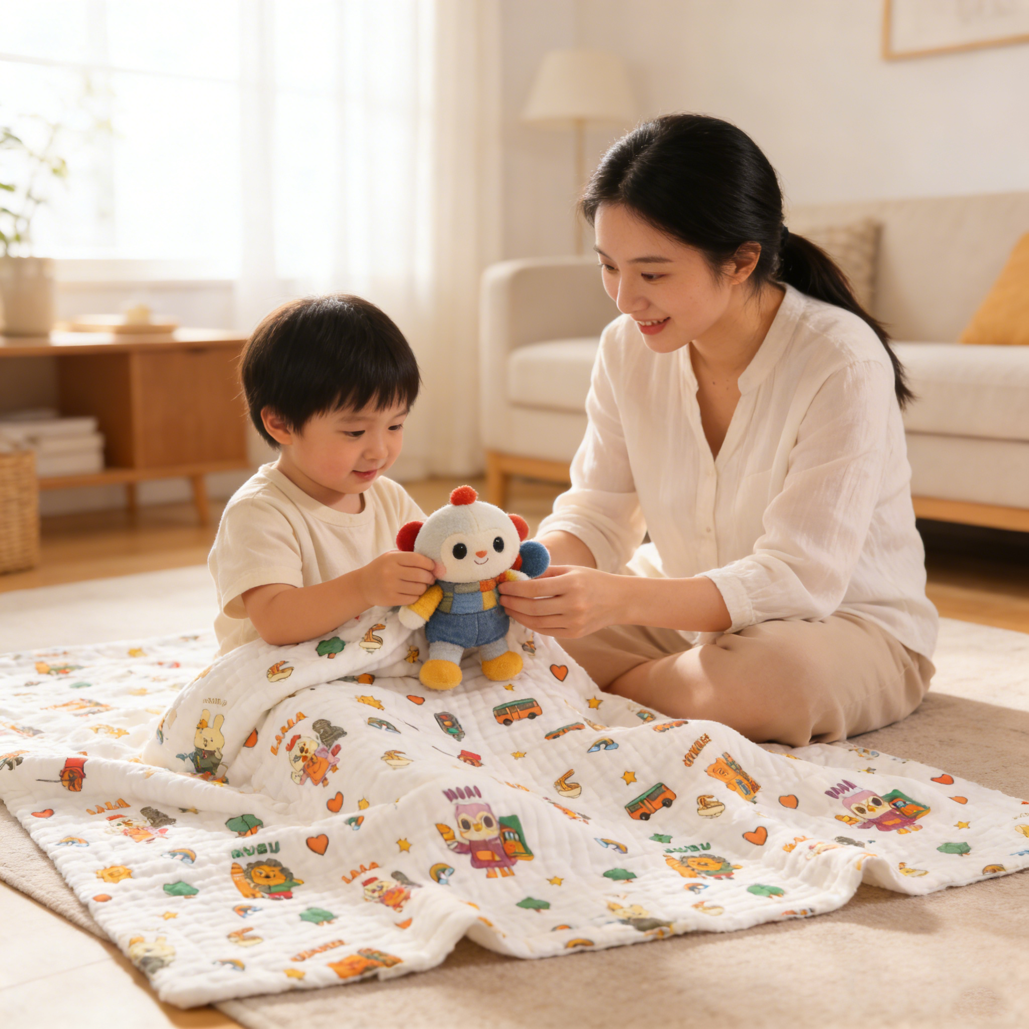 六層大浴巾 CHUBEES 6-Layer Large Cotton Gauze Bath Towel