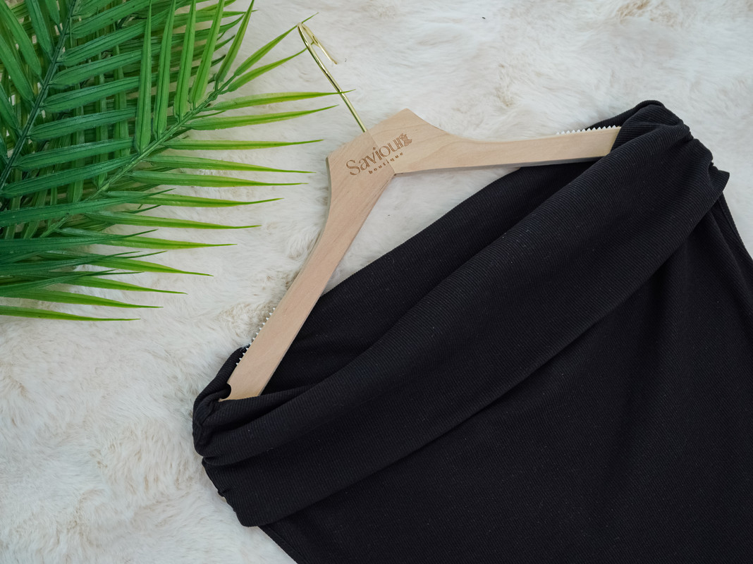 Off-Shoulder Drape Neck Sleeveless Top ‖ 一字领垂领修身无袖上衣 KR016210712