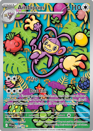Pokemon TCG Mega Evolution—Phantasmal Flames - Ambipom-107/094