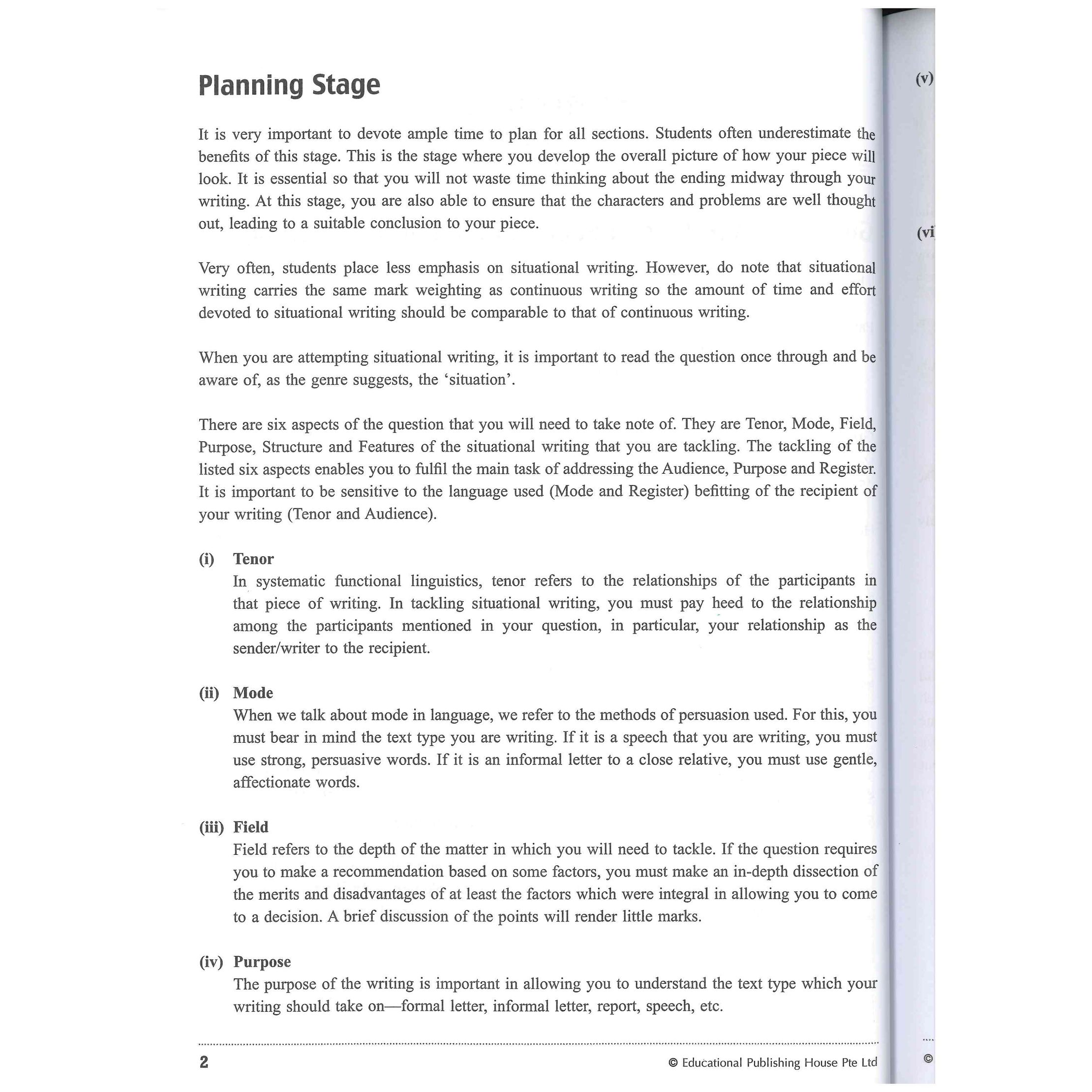 Upper Secondary Situational Writing Handbook
