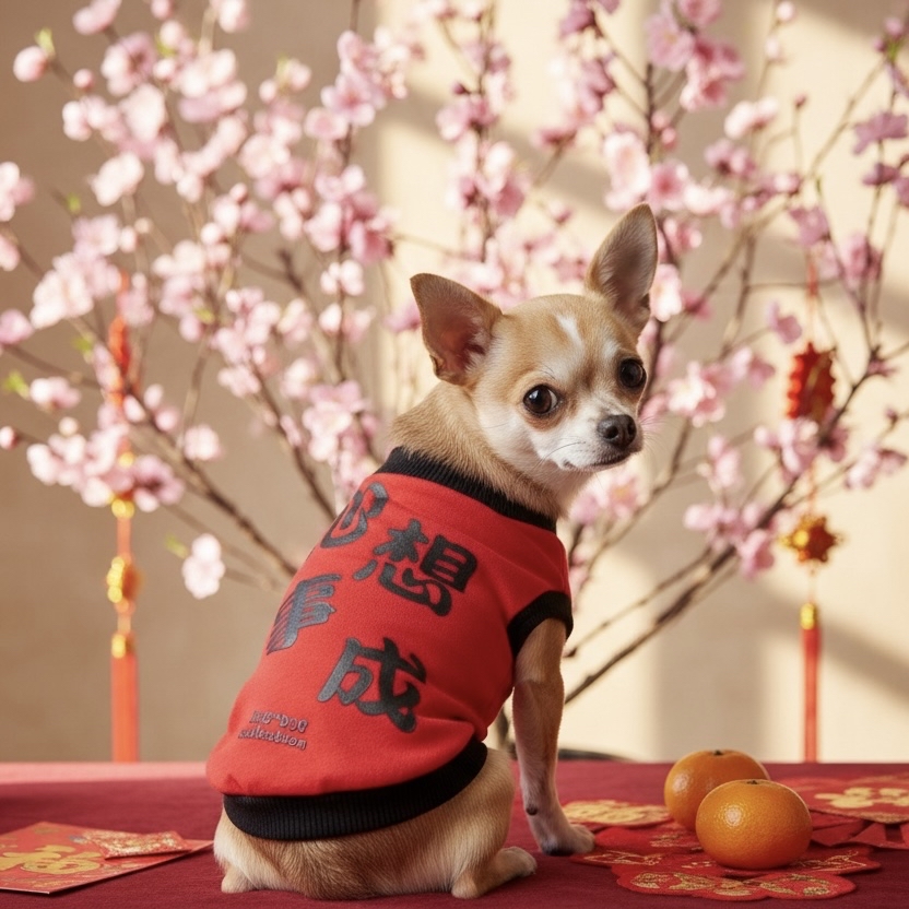 S429 賀年雙面衫- 心想事成 Double-sided New Year's T-shirt - All your wishes come true