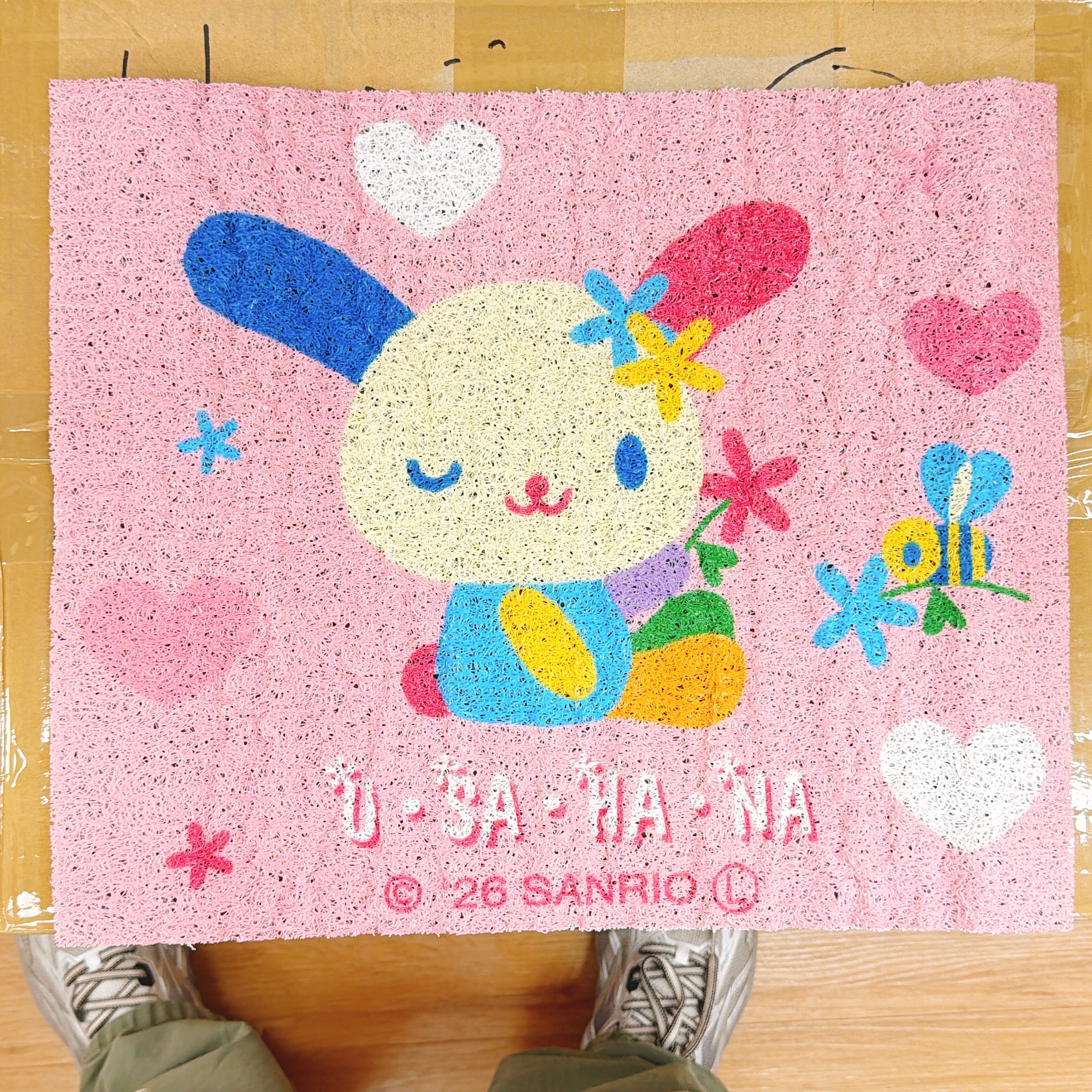 日本直送usahana一套兩條地氈