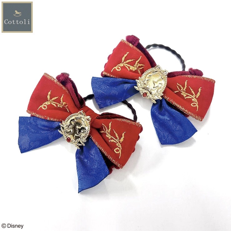 🇯🇵限時預訂 日本直送🇯🇵Cottoli x Disney公主系列白雪公主刺繡閃石蝴蝶結髮圈兩件套
