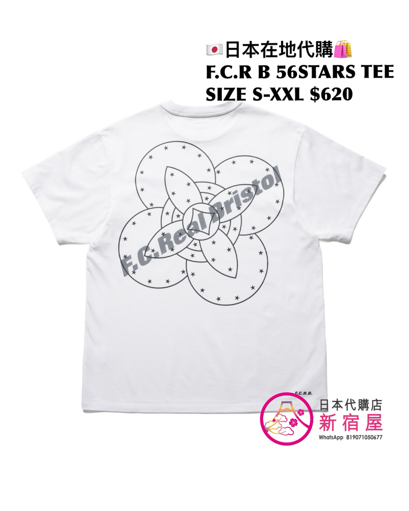 F.C.REAL BRISTOL GODDESS TEE/ SPIRIT TEE/ SHADOW EMBLEM TEE/ 56STARS TEE 