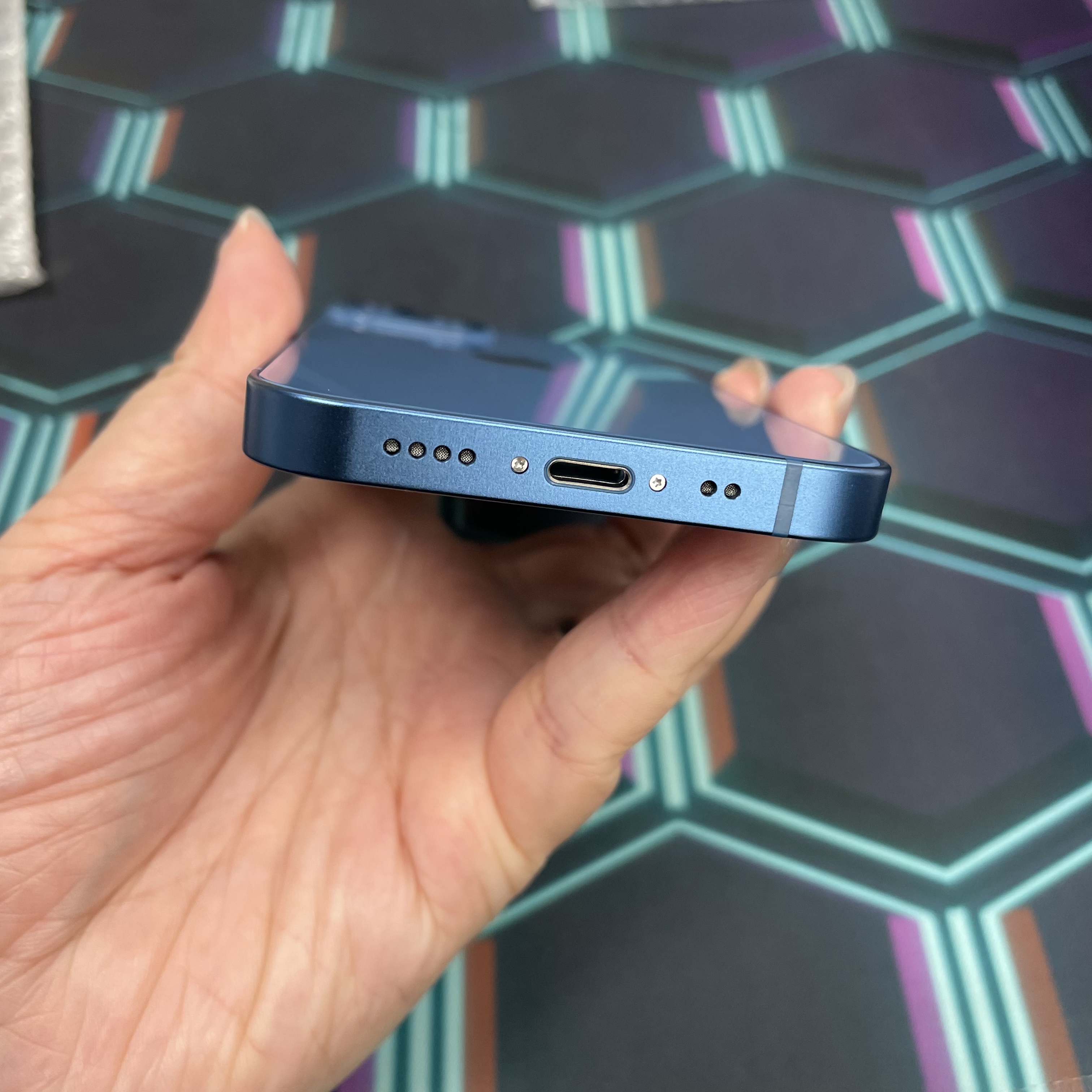 *6996 13 mini 完美機 128GB 電100 藍色 blue