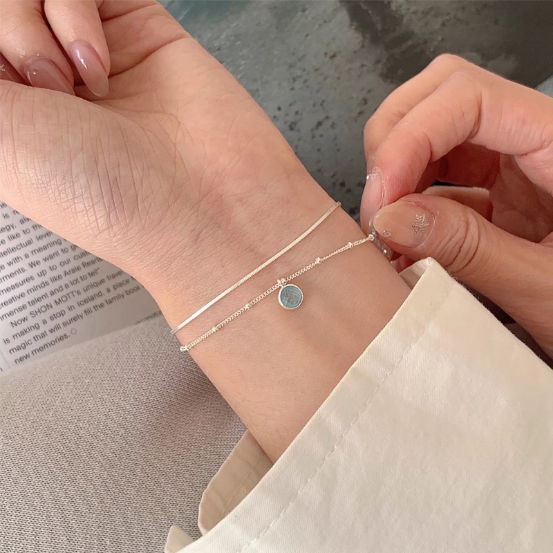 天然海蓝宝手链