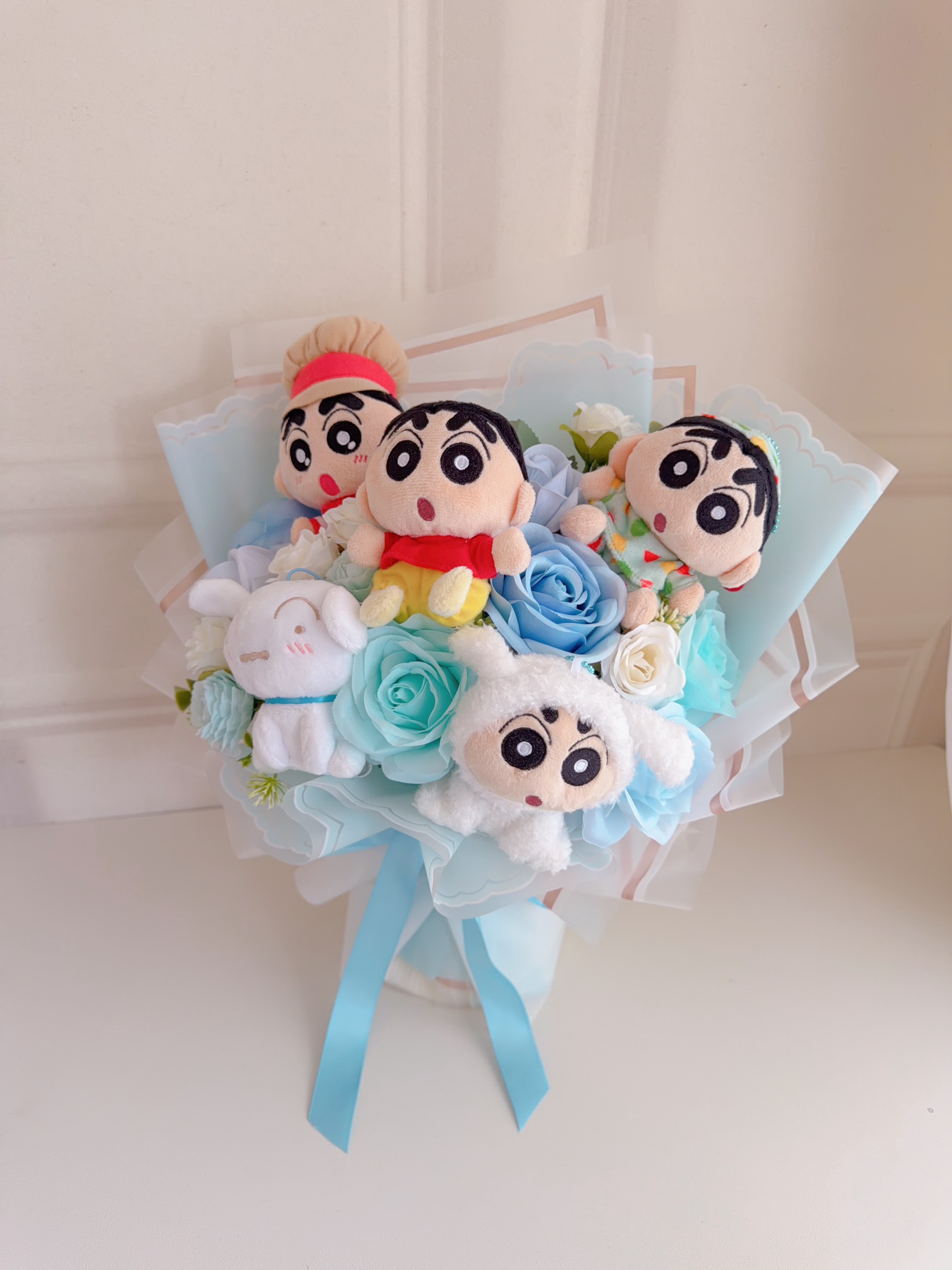 (現貨)小新公仔花