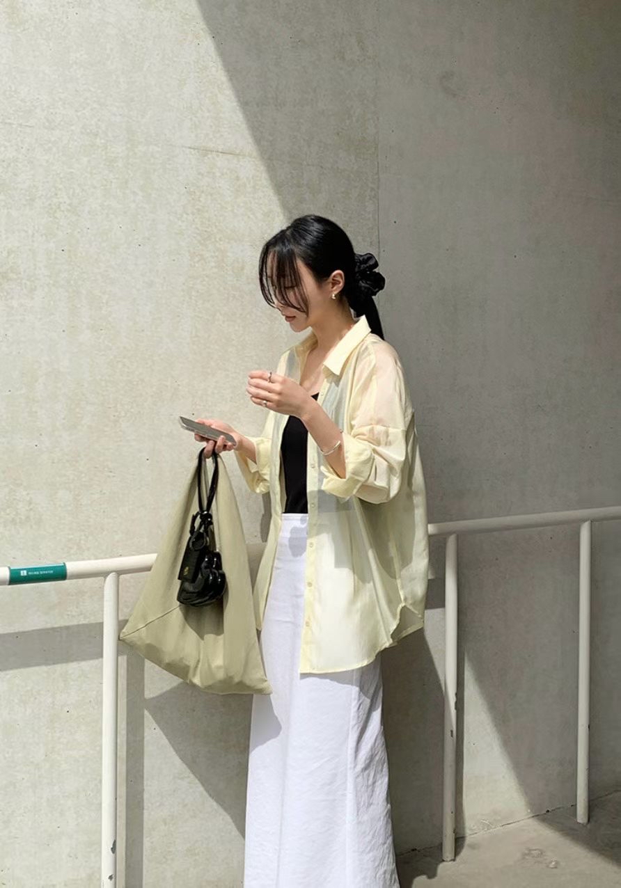 <突發開團．初春盛夏空氣感防曬冷氣衣> 薄身透膚恤衫 RH0029