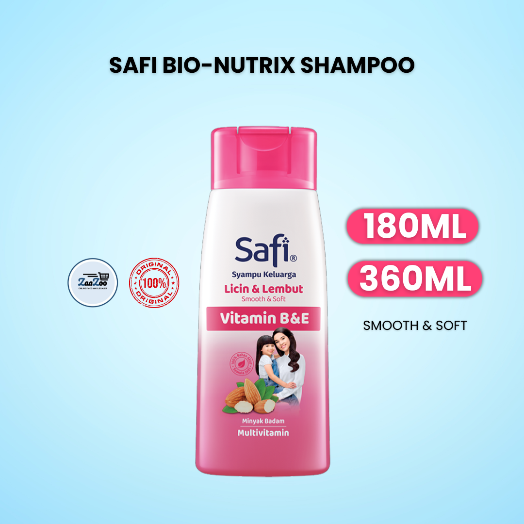 Safi Syampu Bio-Nutrix Smooth & Soft (Pink)