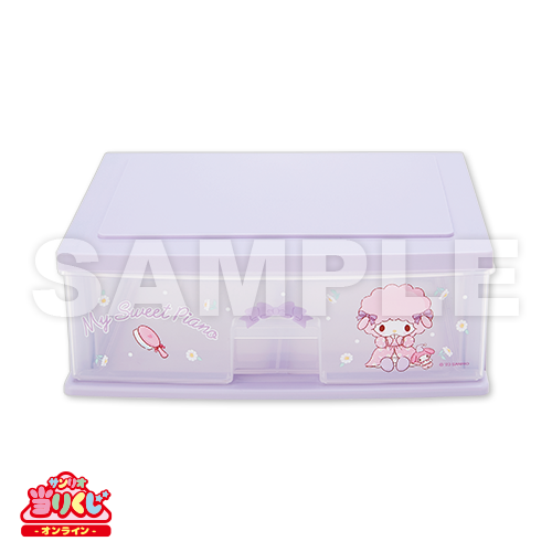現貨 Sanrio Sweet Piano 紫色膠櫃桶 日本製