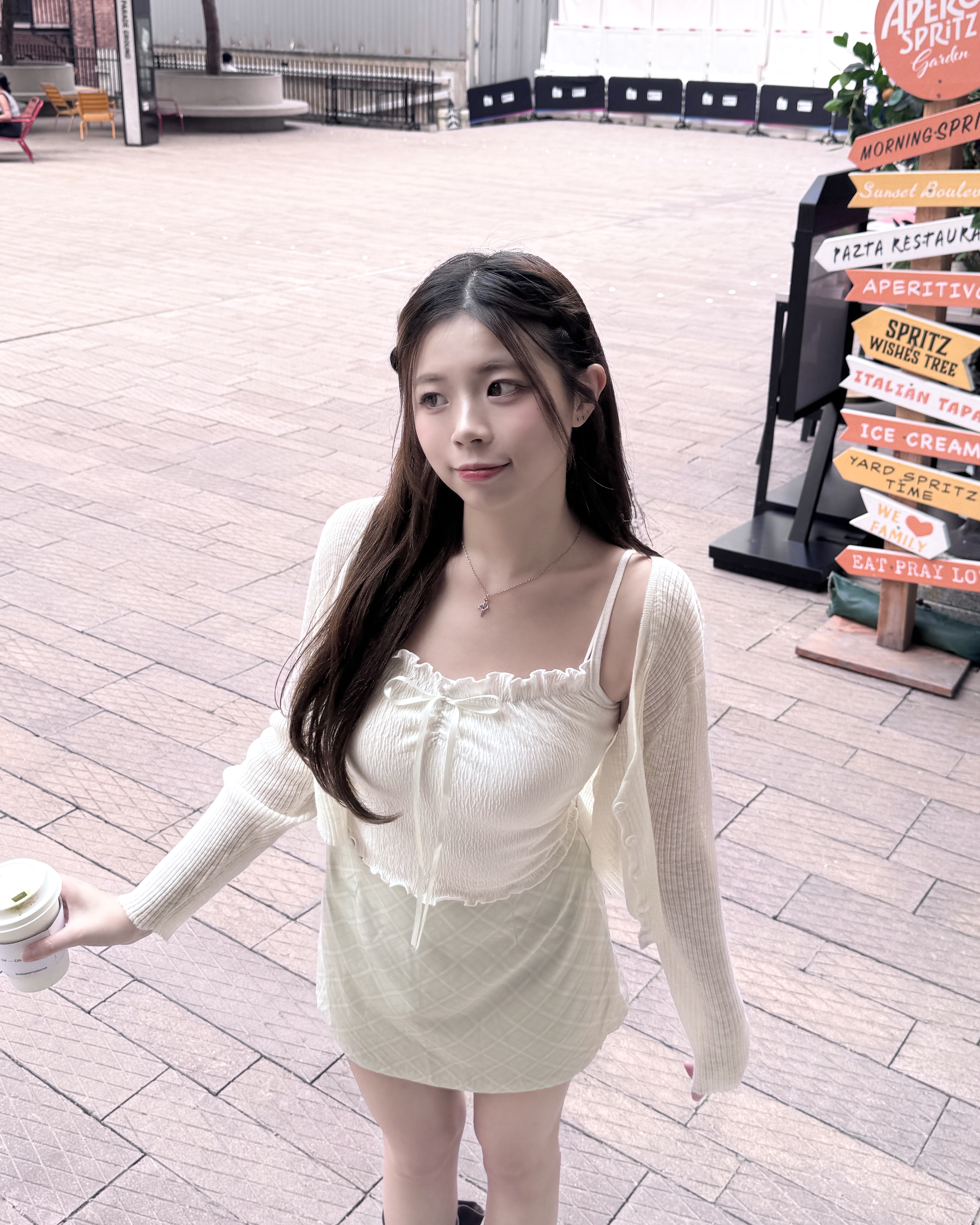 【  🫧超美春天配色☘️♡ | Sheer滑捋捋～中高腰斜紋格仔裙🤍 】 Spring Love Checked Skirt(兩色入)