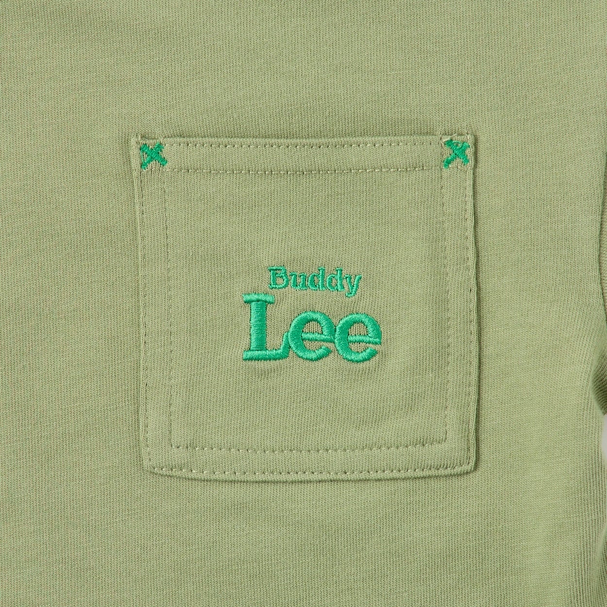 🇯🇵預訂 日本直送🇯🇵Buddy Lee 兩色標誌刺繡口袋印花滾邊短袖T恤