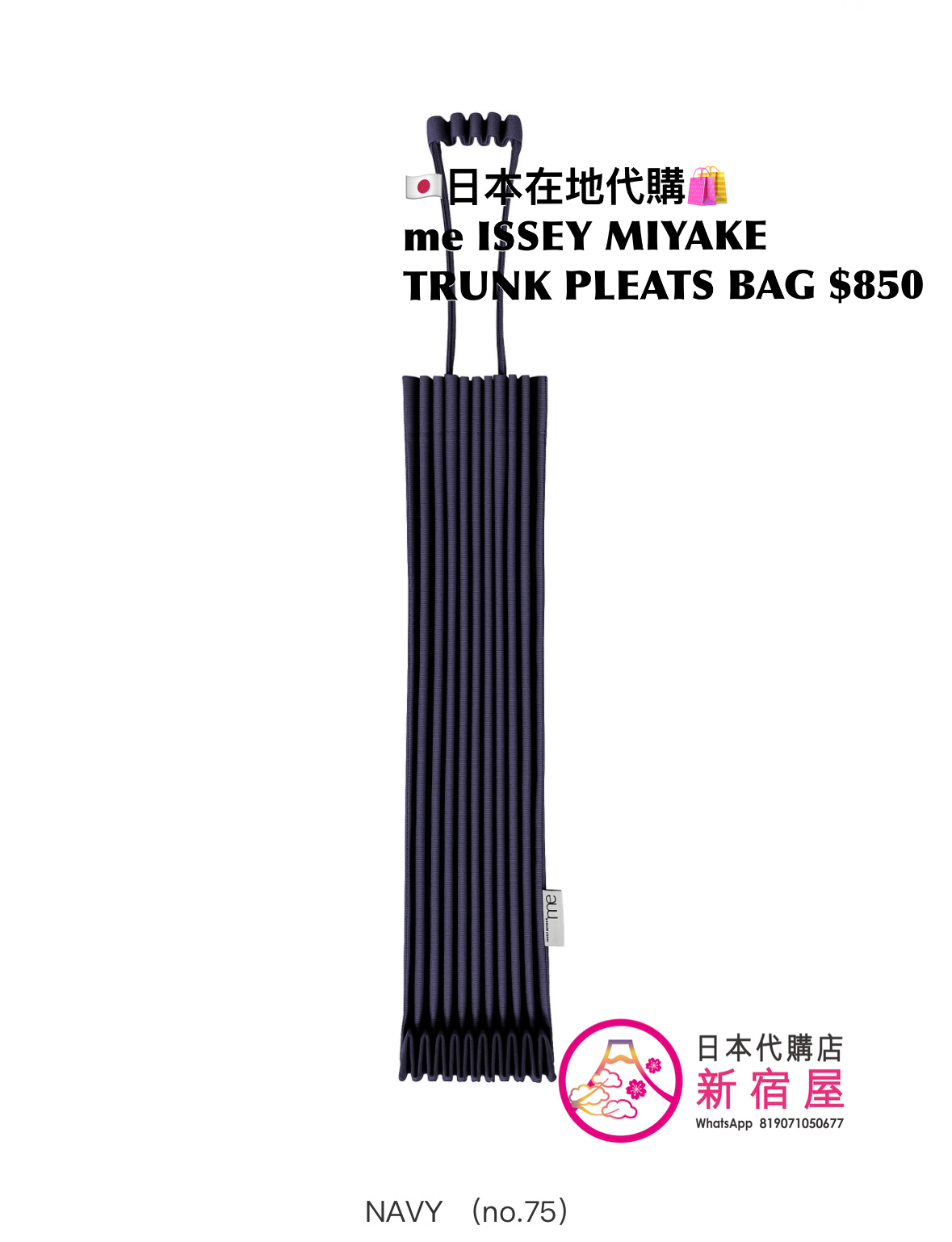 me ISSEY MIYAKE TRUNK PLEATS BAG