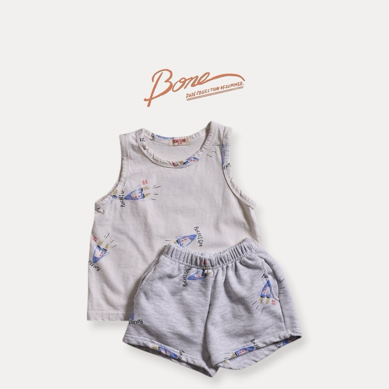 Boneoune  | Rocket shorts (Grey M90-100)