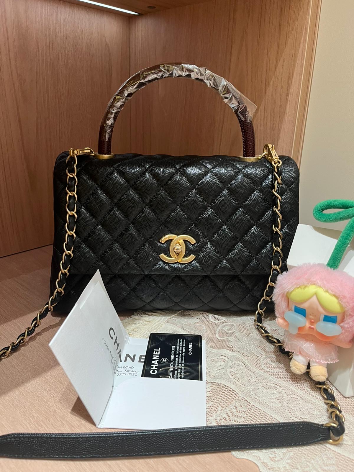 Chanel Coco Handle Medium 100%Authentic, 98%New ✅ 專門店收據✅28卡 ✅dust bag ✅box
