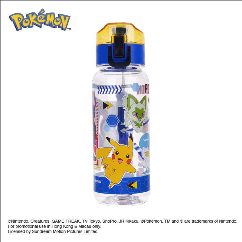 Pokemon 530ml BPA & BPS Free Water Bottle with Strap 膠水樽連手繩