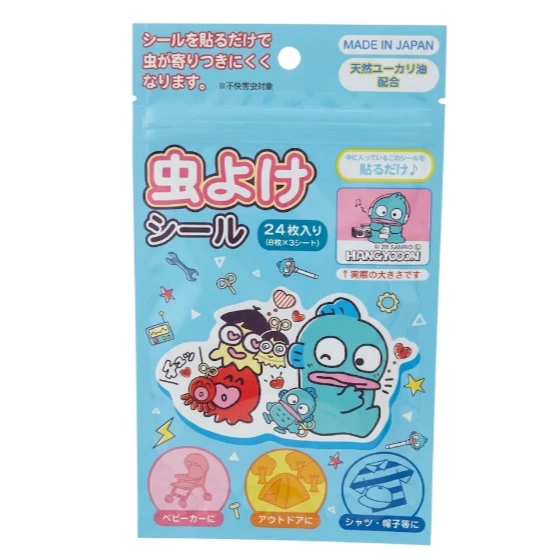 日本製 Sanrio 天然精油 驅蚊貼 (24枚入) 