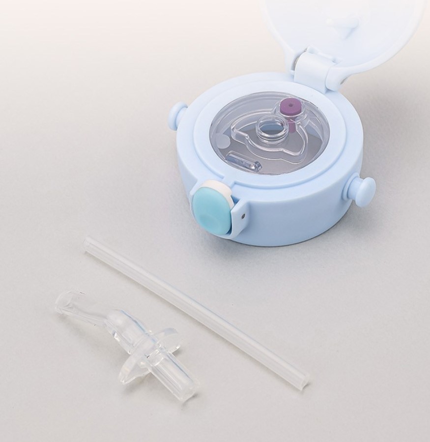 【預訂】韓國直送 Sanrio Cinnamoroll / Hello Kitty 一觸式肩帶雙層不鏽鋼迷你吸管水瓶