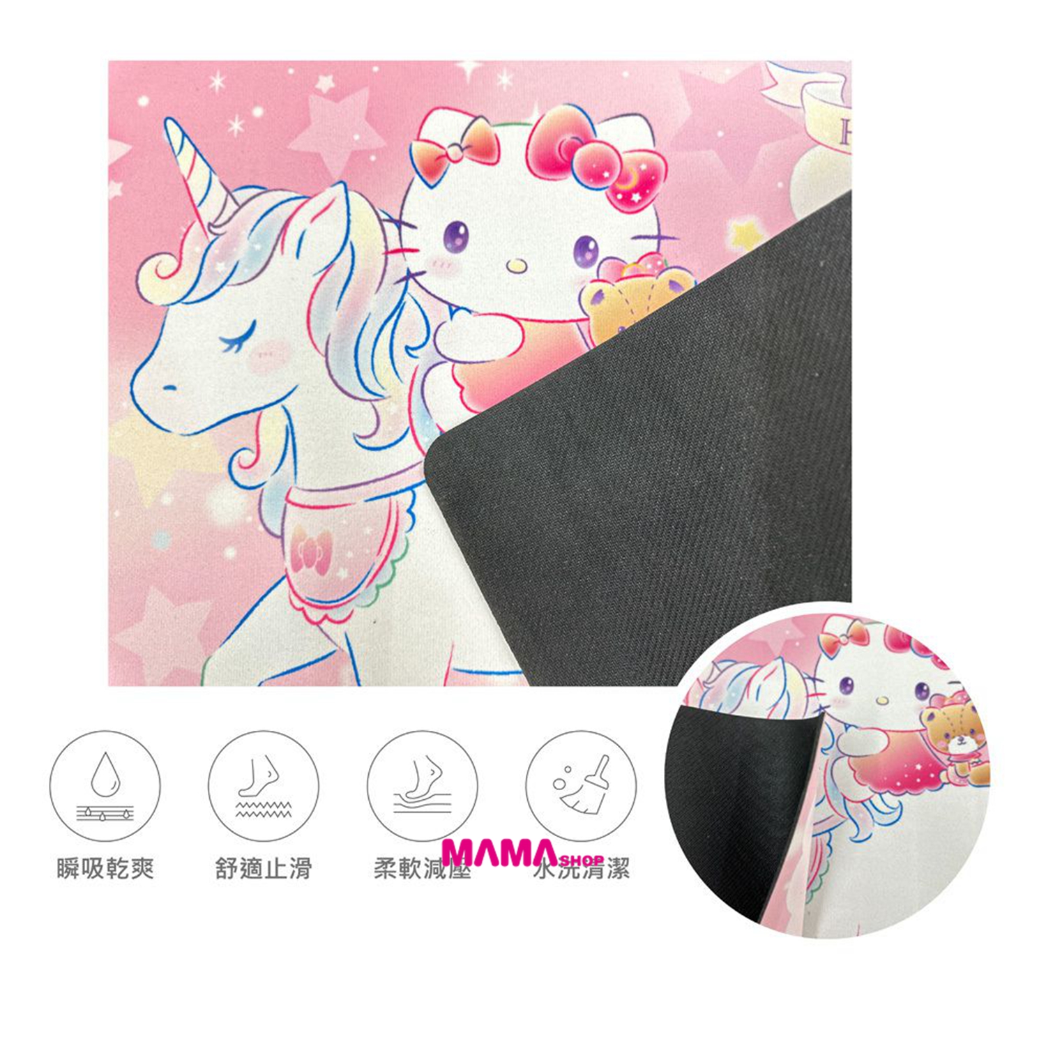 台灣直送Sanrio 獨角獸系列最新商品  (保冷暖大提袋、 飲料提袋、軟式吸水地墊、獨角獸造型軟式吸水地墊)