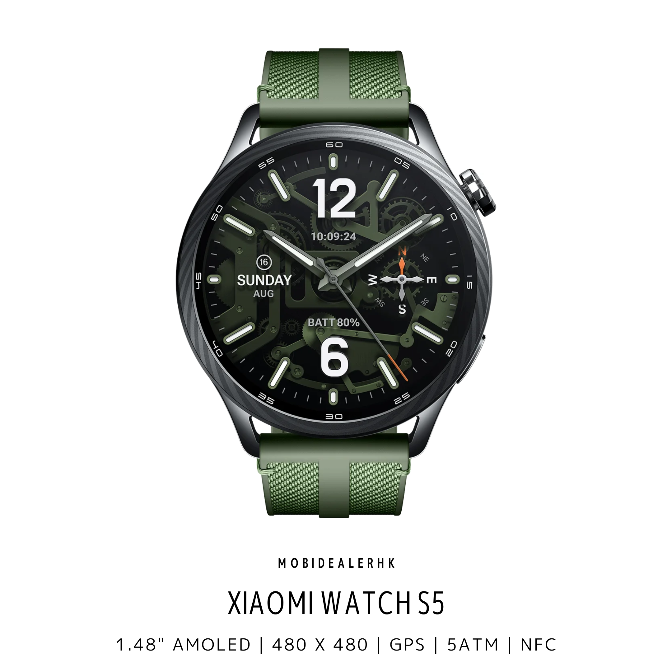 Xiaomi Watch S5 | 小米 Watch S5 | 智能手錶 | 1.48" | AMOLED | 815mAh | GNSS | 5ATM