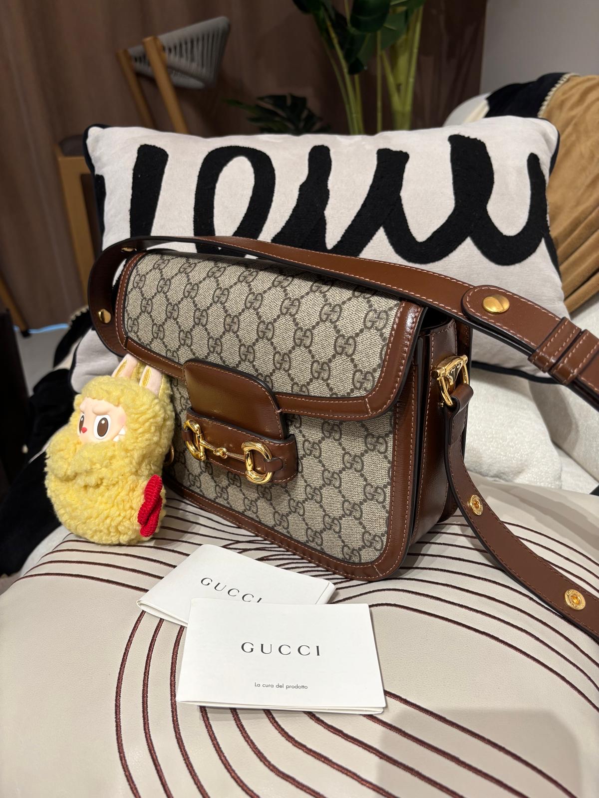 Gucci 1955 horsebit bag classic 100%Authentic,99%new  ✅booklet ✅Dust bag