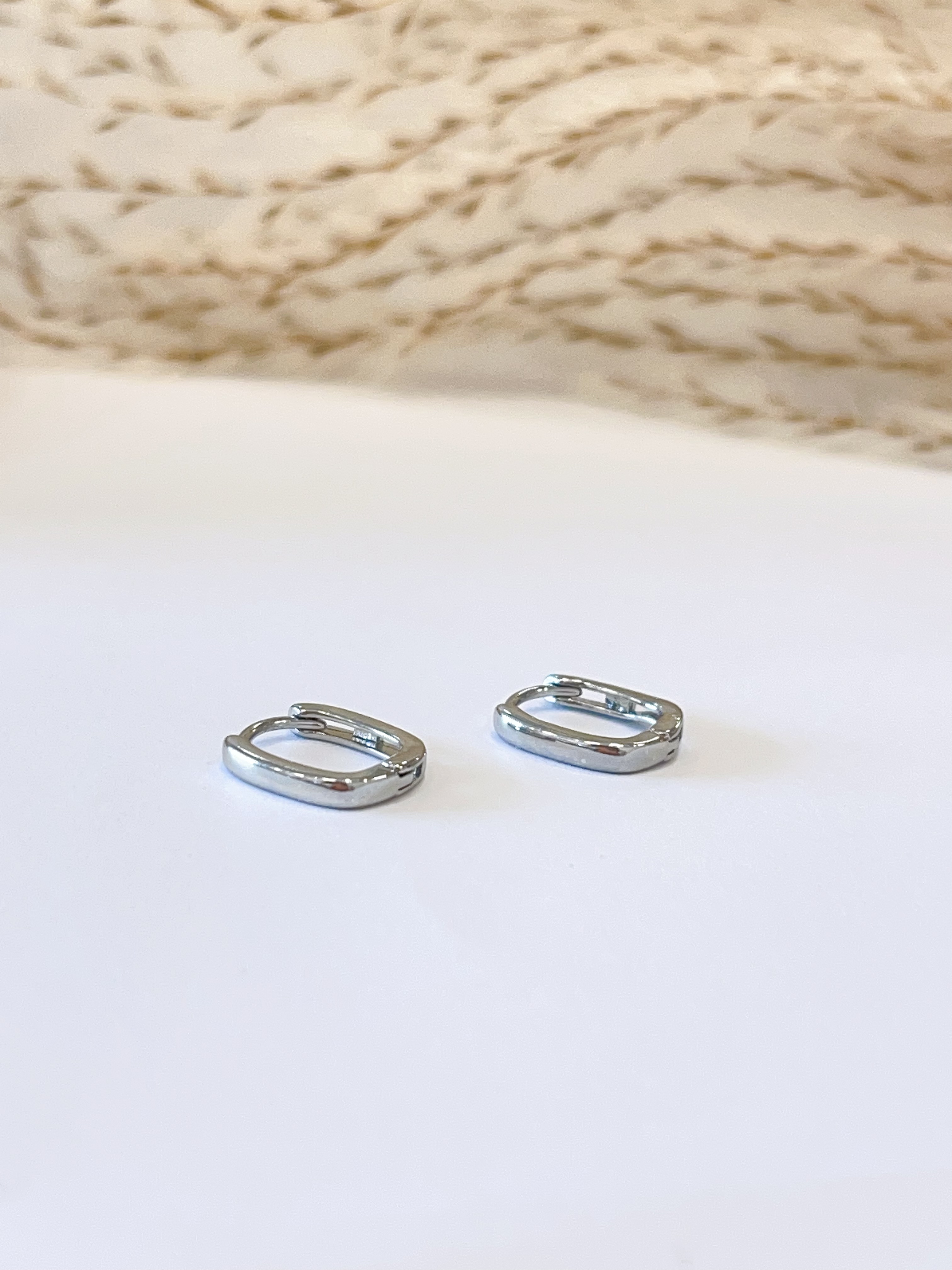 日常简约小方形耳扣耳环