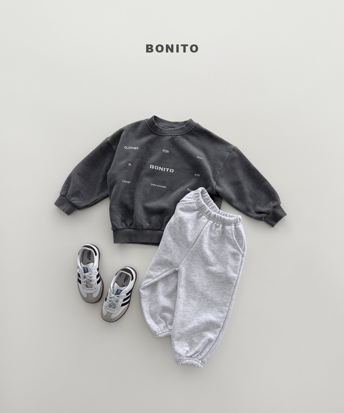 Bonito | Fog Pigment Sweatshirt (+Adult)