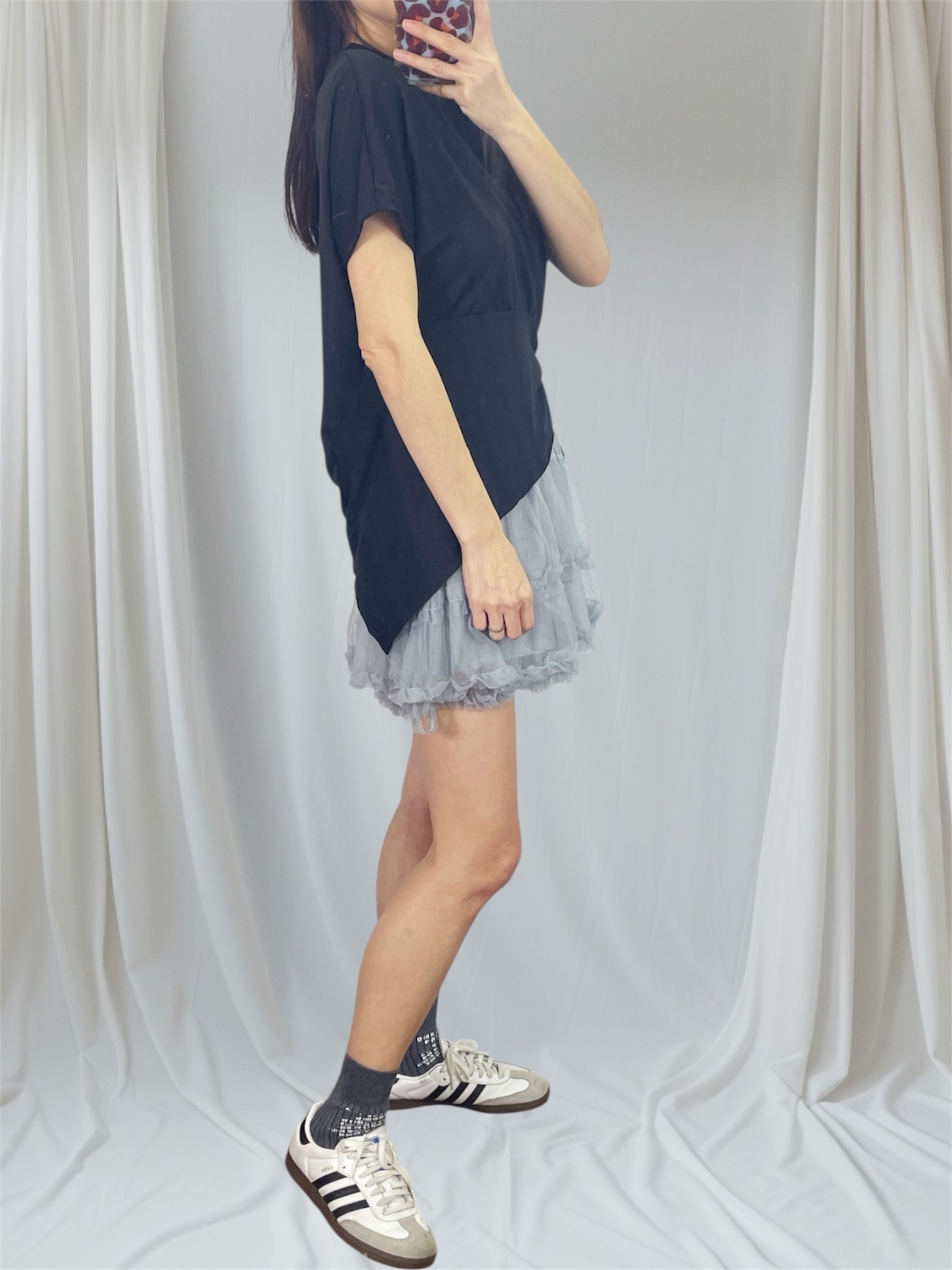 K5552 棉料衫腳穿帶短袖top