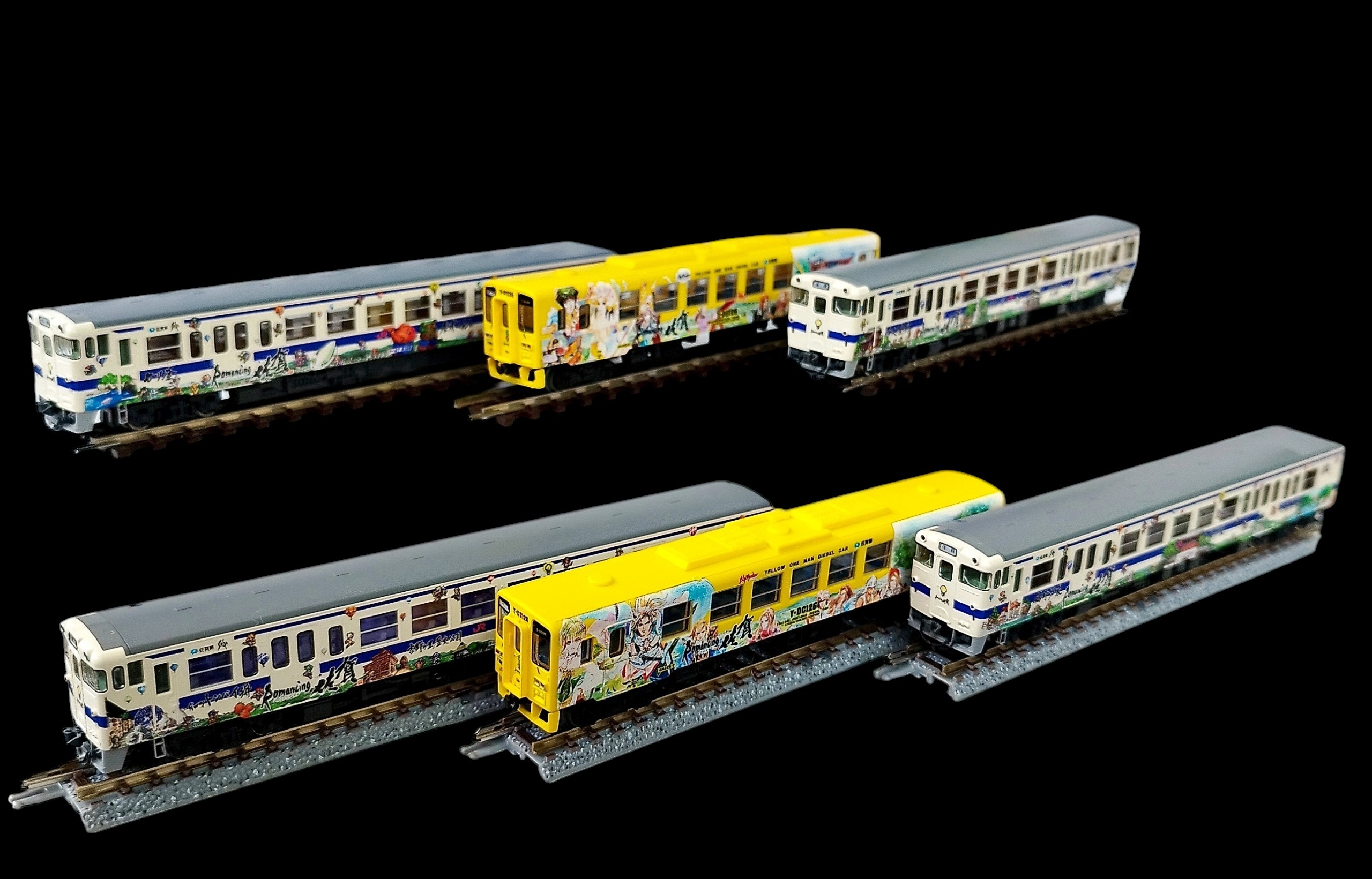 日本 JR キハ47-8000形+Kiha 125 Romancing SAGA 佐賀 六節特別版C （Tomix 98539 Plus)