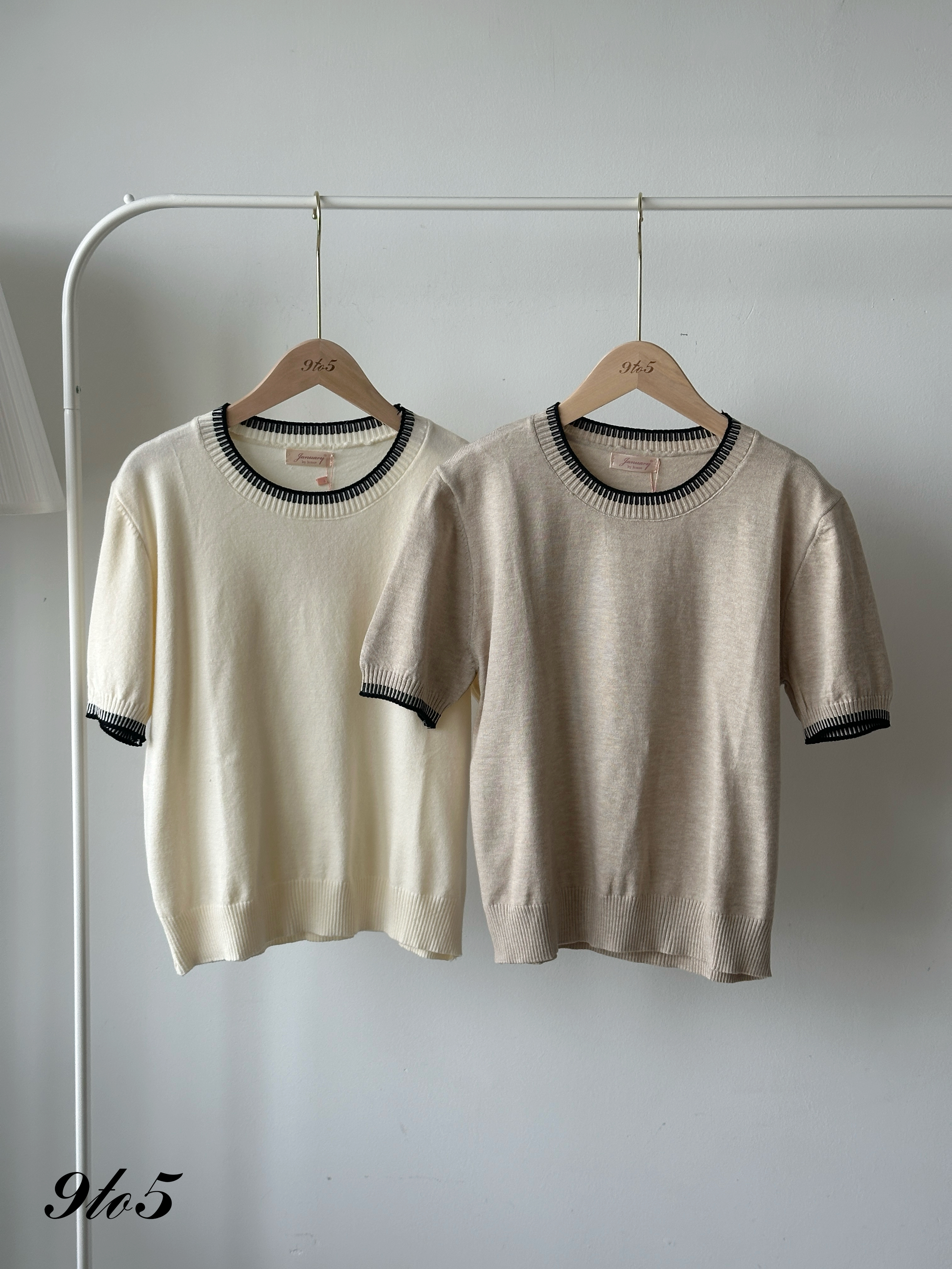 T4187 Round Neck Knit Top - 4 Colors 