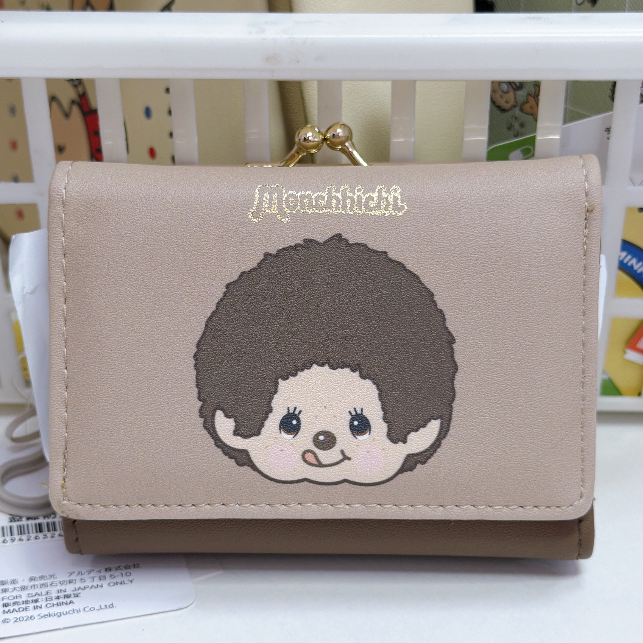 日本直送日本版monchhichi 新款銀包