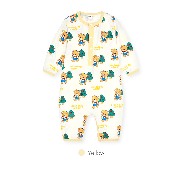 🌸預訂 韓國直送🌸🇰🇷Milk Baby兩色小熊滿印長袖連身服