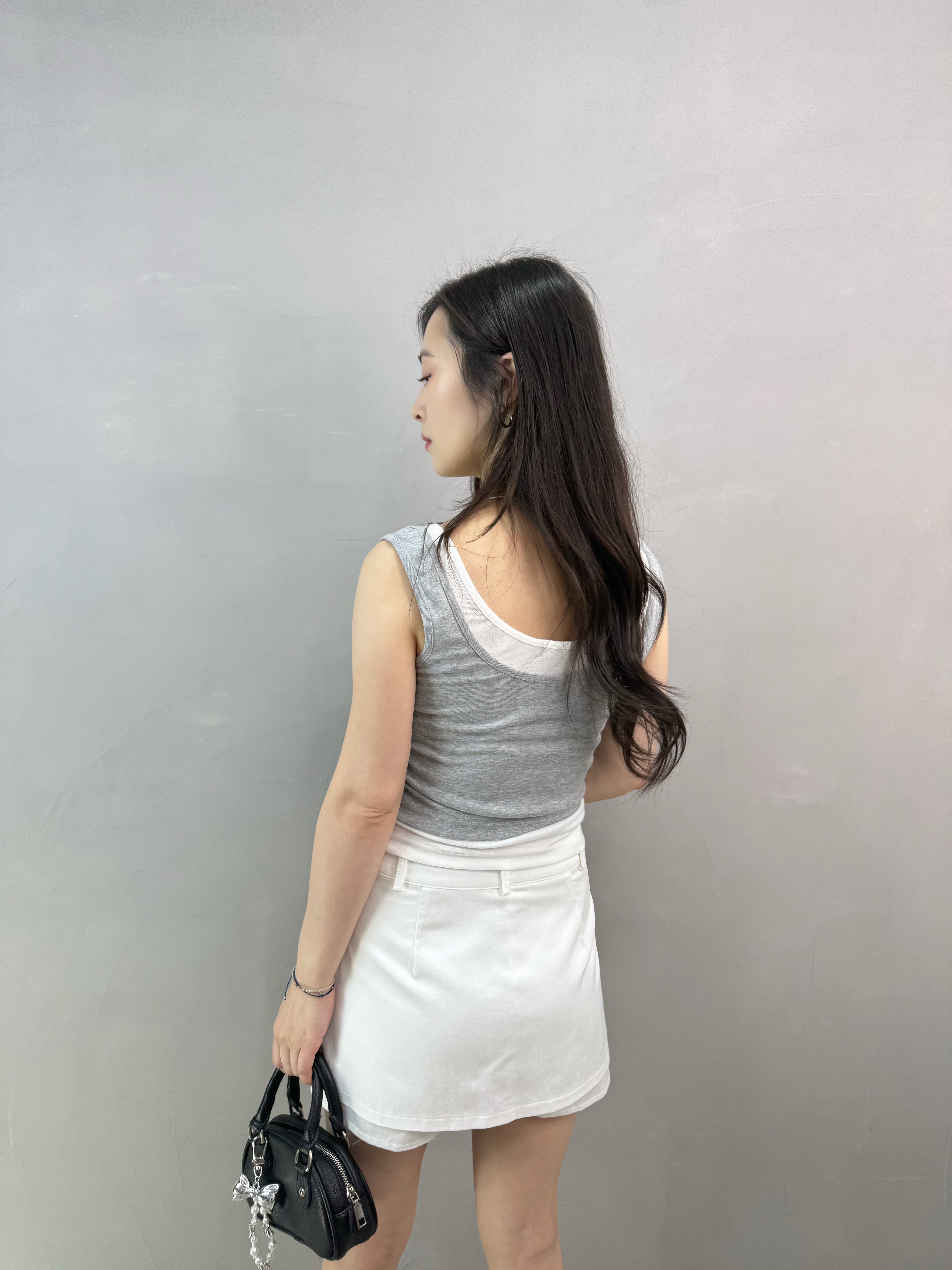 W65 撞色背心兩件Set