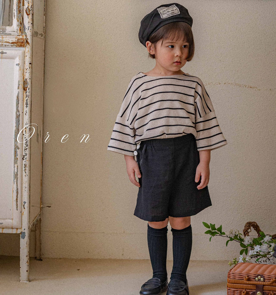 ☀️預訂 韓國直送☀️🇰🇷Oren Claire ST兩色條紋薄紗短袖包屁裙/上下套裝