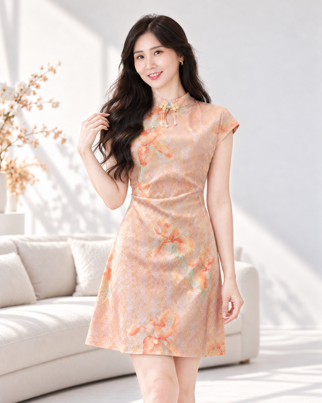 5161 Jade Elegance Qipao Mini Dress
