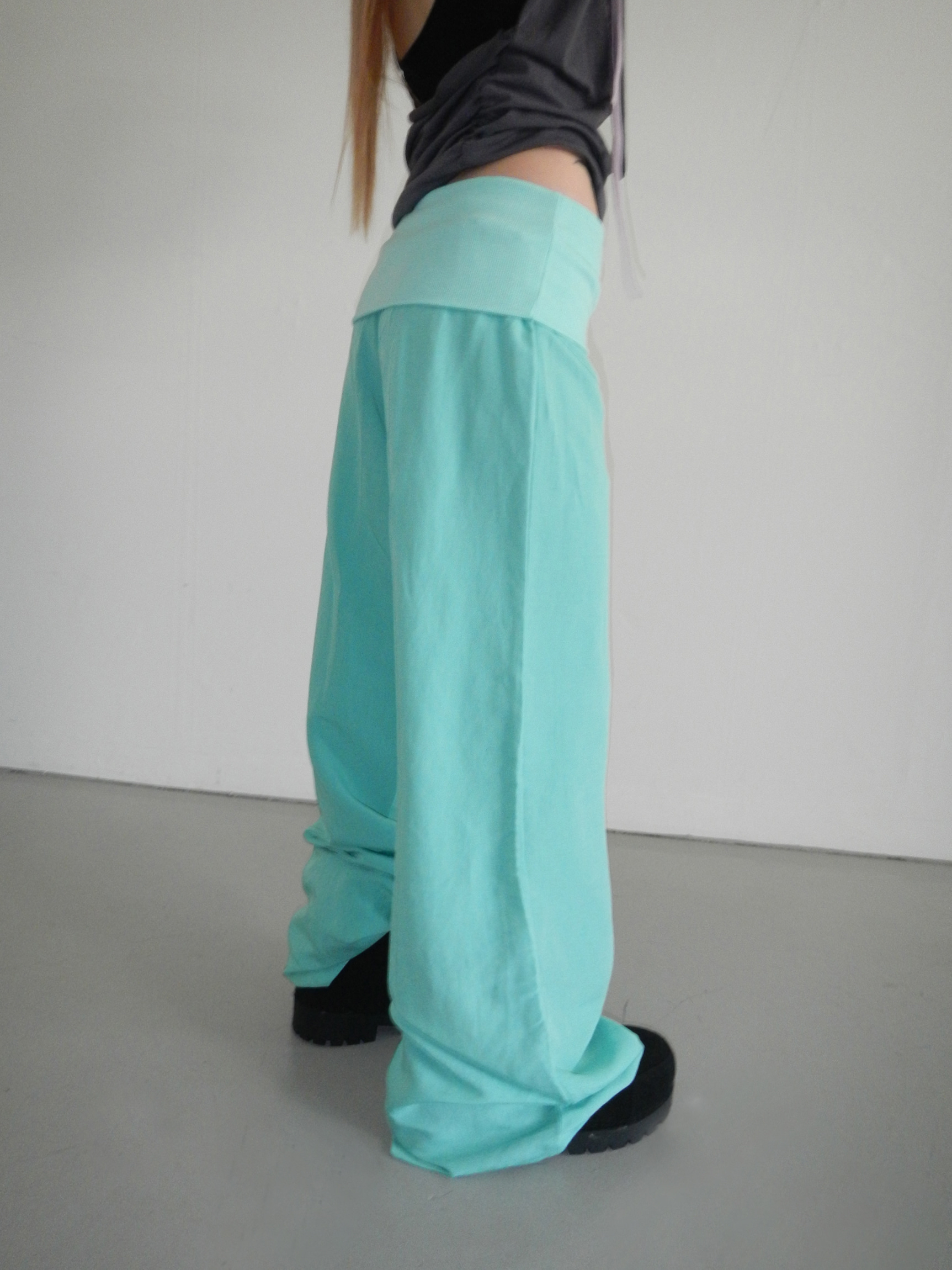 Foldover Wide Leg Pants
